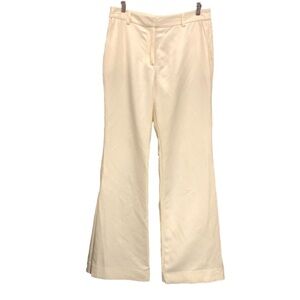 Derek Lam 10 Crosby ivory wide leg trousers Size 12